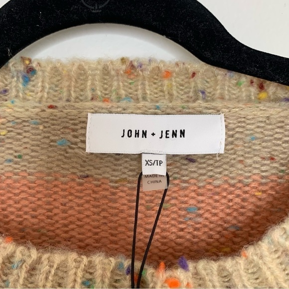 John + Jenn stripe multicolor crewneck sweater - Picture 7 of 9